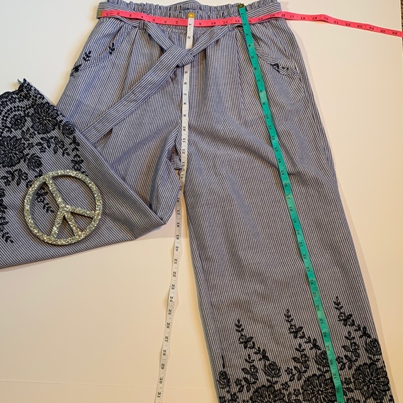 Jolt Pants Slacks Wide Leg Elastic Waist Tie Belt - Picture 8 of 8